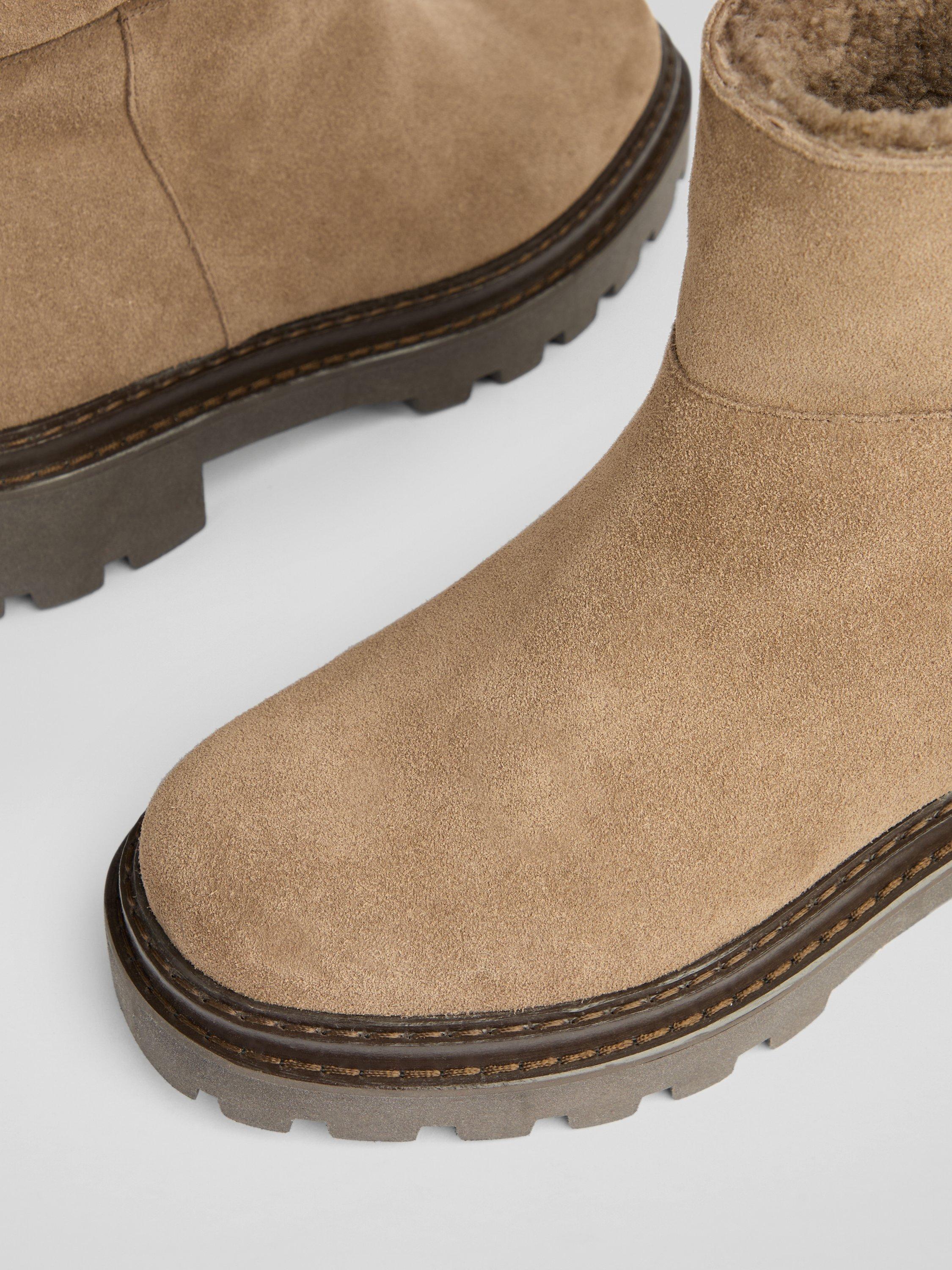 Product image 3 of 3, which shows L.K.Bennett Josie Leather Ankle Boots, Mushroom, 3