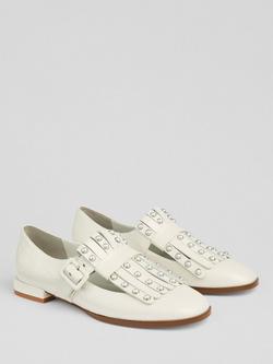 LKB London Zig Leather Loafers - view 2, Ecru