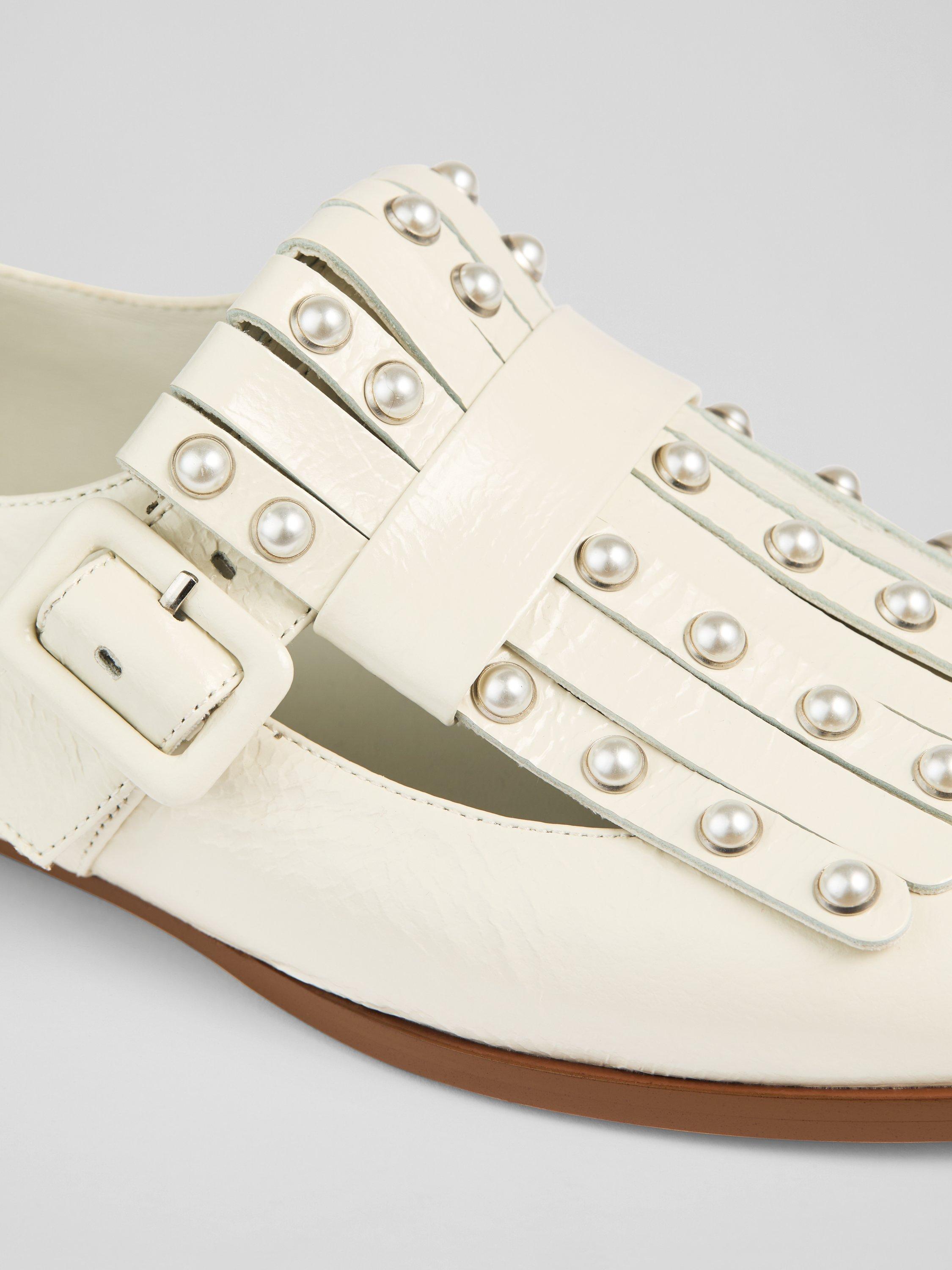 Product image 3 of 3, which shows LKB London Zig Leather Loafers, Ecru, 2