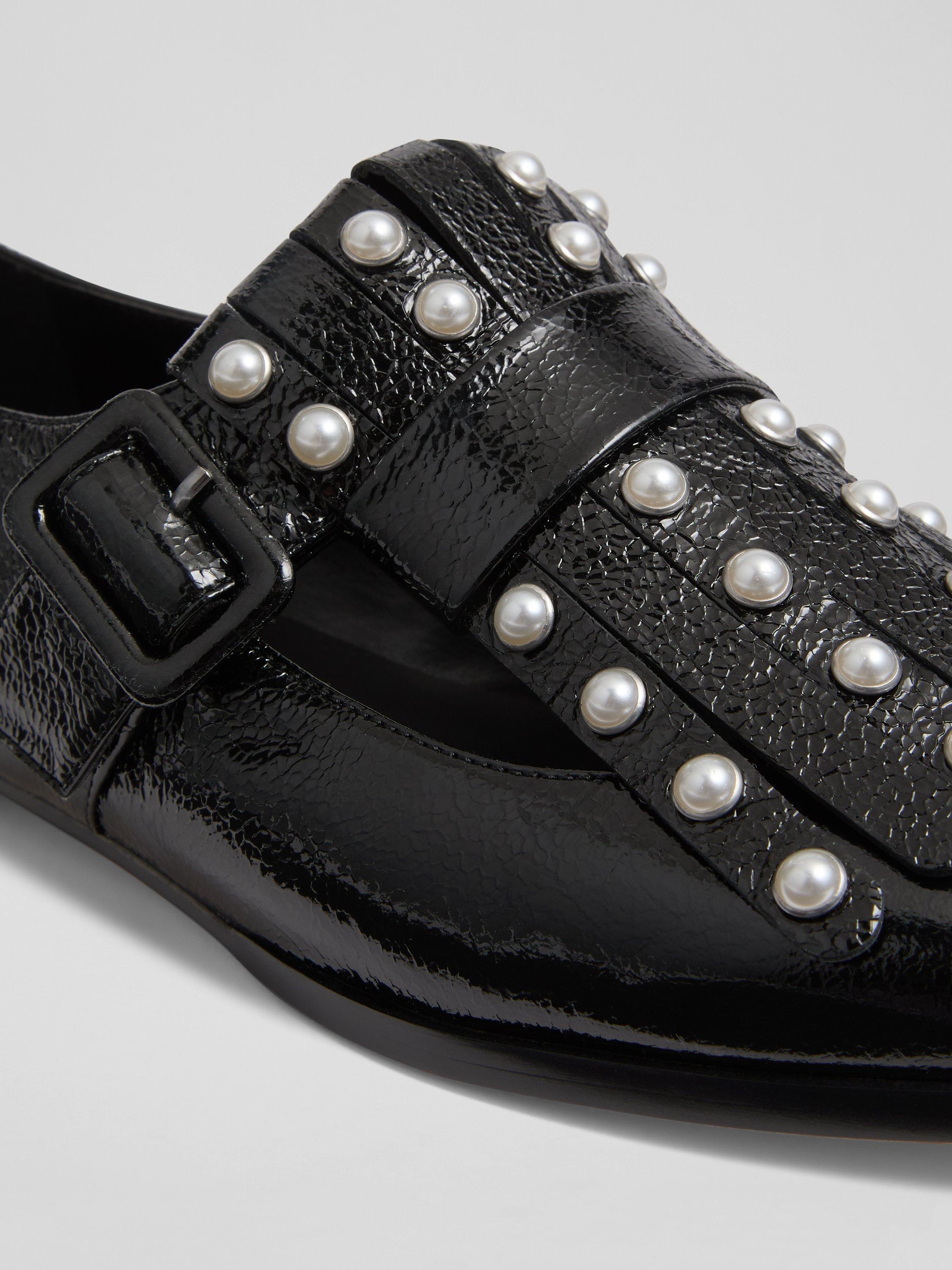 Product image 3 of 3, which shows LKB London Zig Leather Loafers, Black, 3
