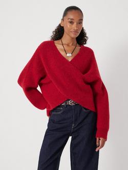 HUSH Betty Wool Blend Jumper - view 2, Fiery Red