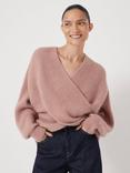HUSH Betty Wool Blend Jumper, Rosewood Pink