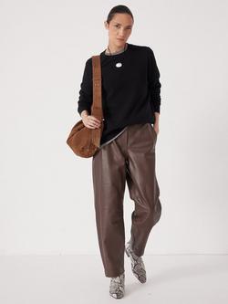 HUSH Ivy Fine Merino Wool Jumper - view 2, Black