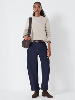 HUSH Ivy Wool Crew Neck Jumper, Oatmeal