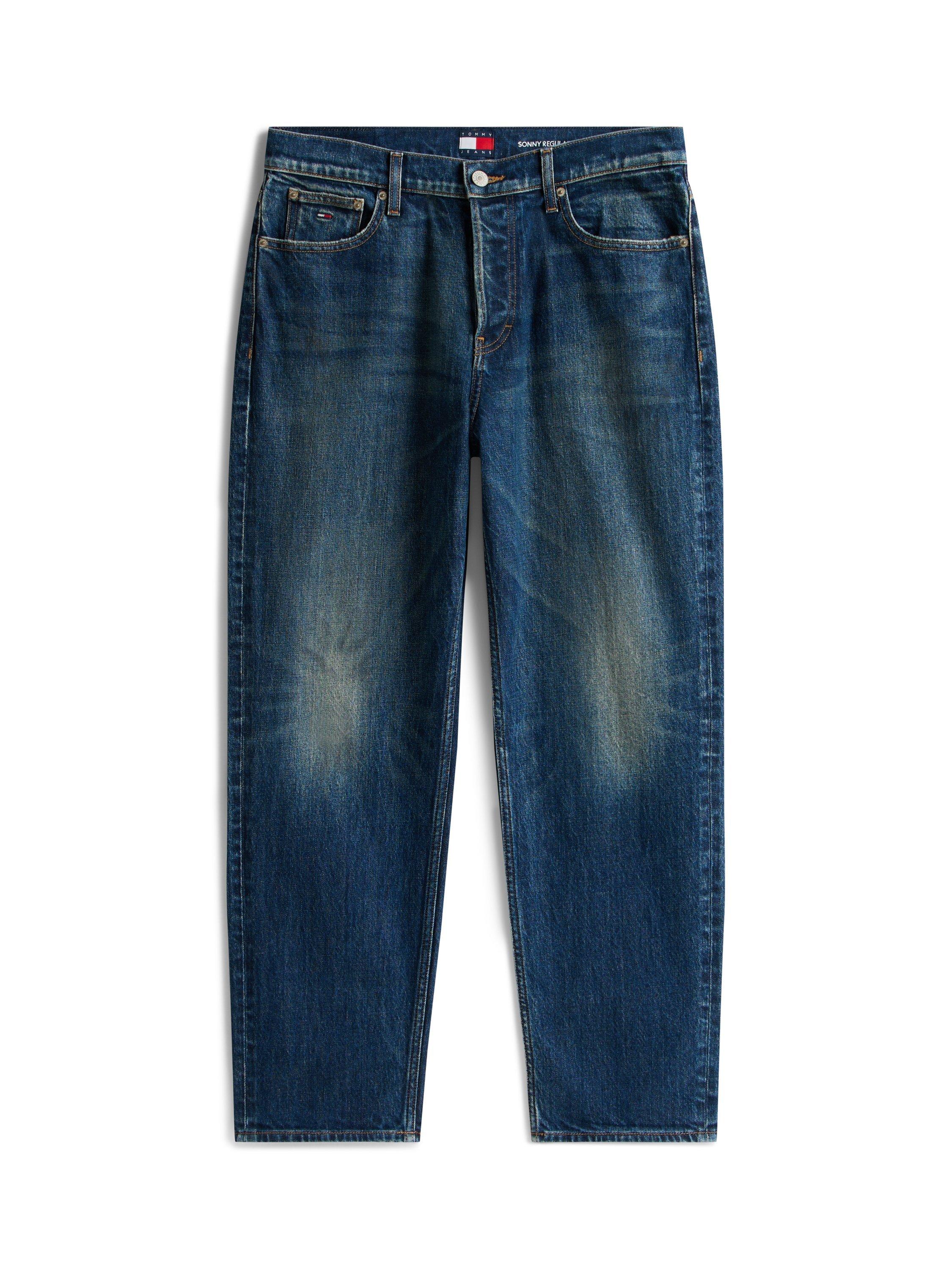 Product image 5 of 5, which shows Tommy Hilfiger Sonny Mid Rise Tapered Jeans, Denim Dark, W32/L34
