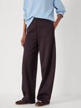 HUSH Barrel Leg Joggers, Burgundy Purple