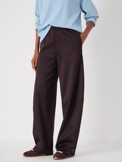 HUSH Cotton Barrel Leg Joggers, Burgundy