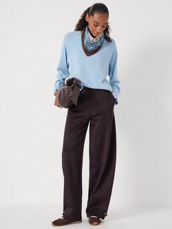 HUSH Cotton Barrel Leg Joggers - view 2, Burgundy