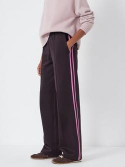 HUSH Harrison Side Stripe Joggers, Plum Purple