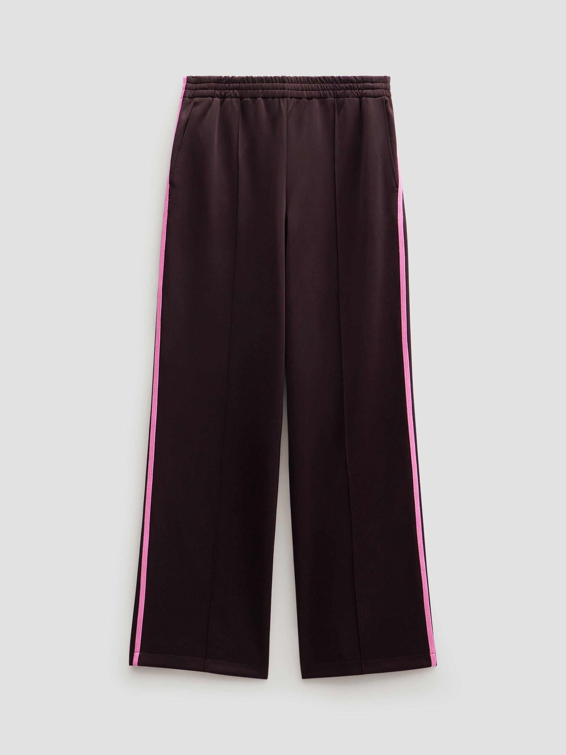 Product image 5 of 11, which shows HUSH Harrison Side Stripe Joggers, Plum Purple, S Reg