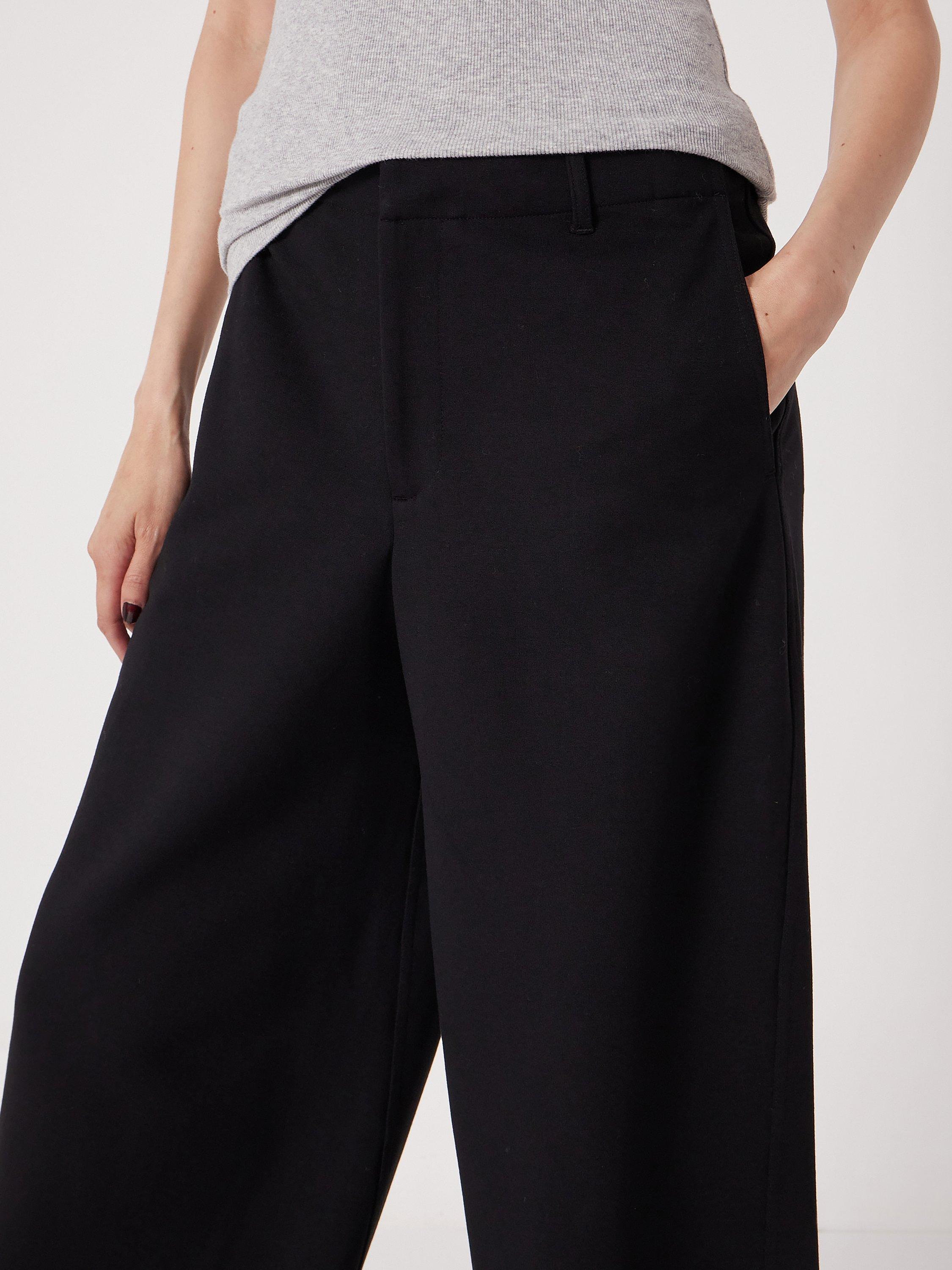 Product image 3 of 6, which shows HUSH Ponte Tailored Trousers, Black, L Reg