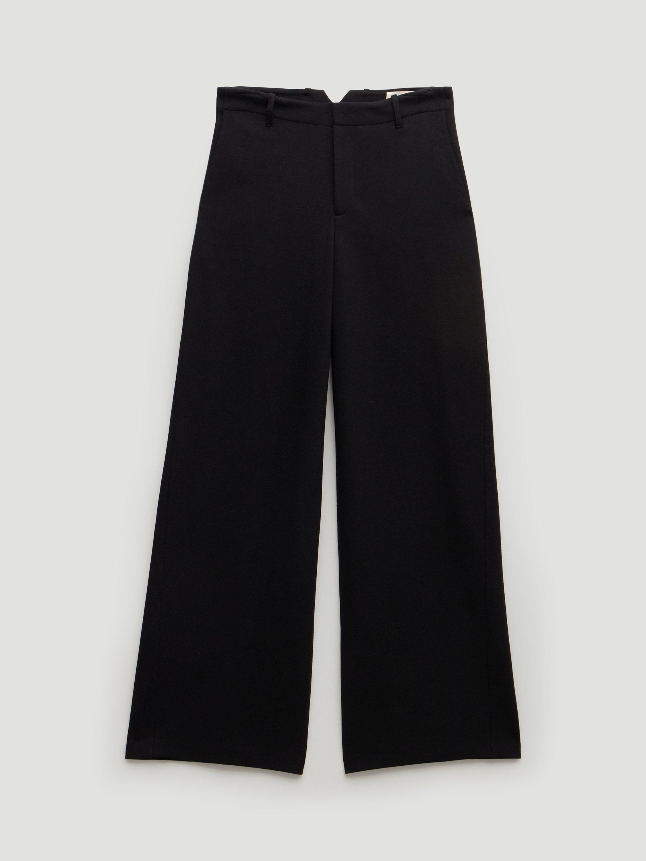 Product image 4 of 6, which shows HUSH Ponte Tailored Trousers, Black, L Reg