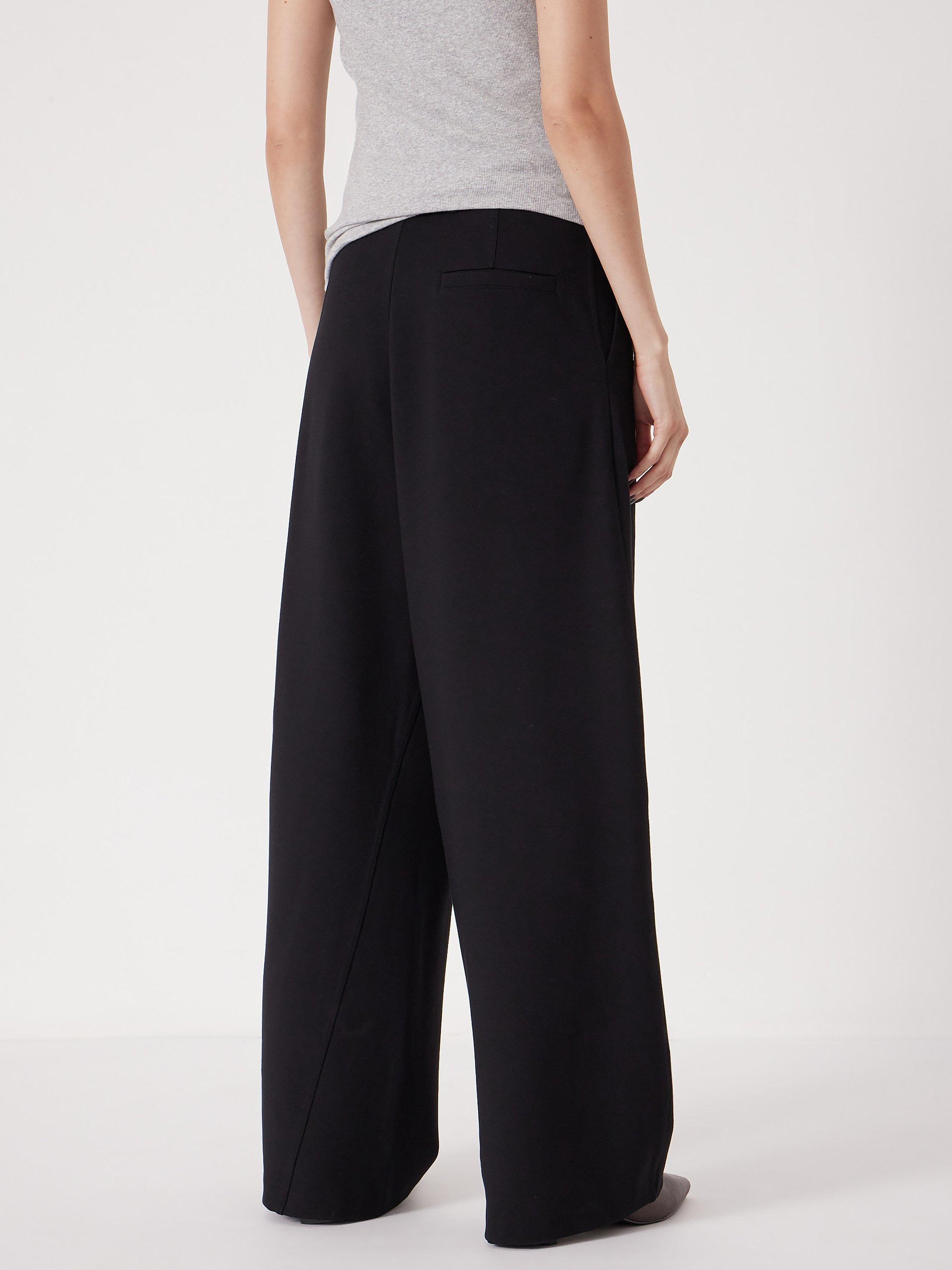Product image 5 of 6, which shows HUSH Ponte Tailored Trousers, Black, L Reg