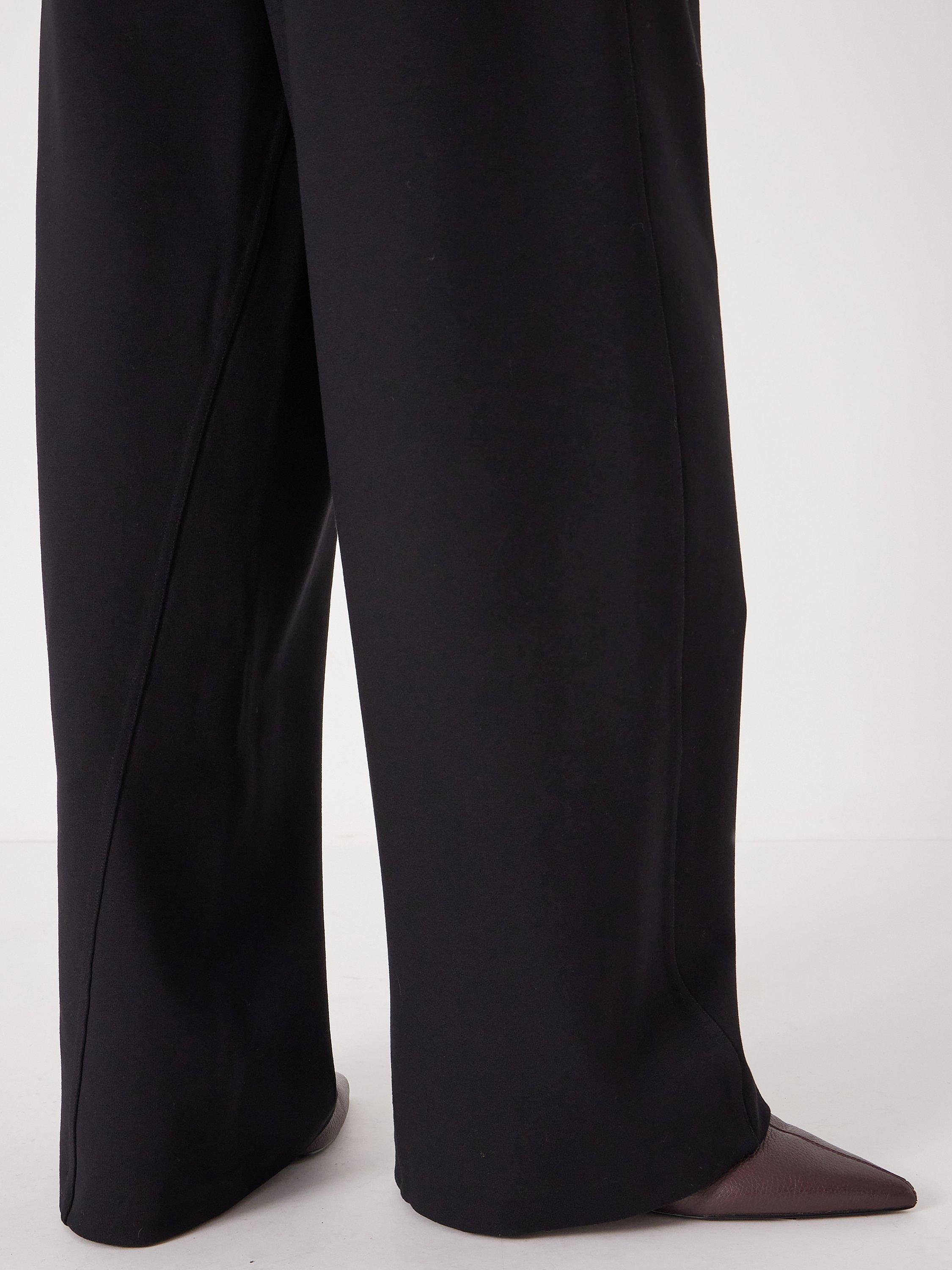 Product image 6 of 6, which shows HUSH Ponte Tailored Trousers, Black, L Reg