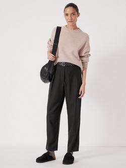 HUSH Wool Blend Tapered Trouser - view 2, Black