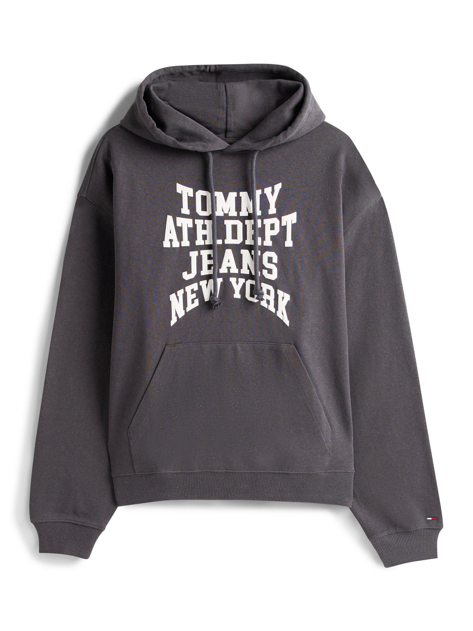 Product image 5 of 5, which shows Tommy Jeans Cotton Logo Hoodie, Washed Black, XS