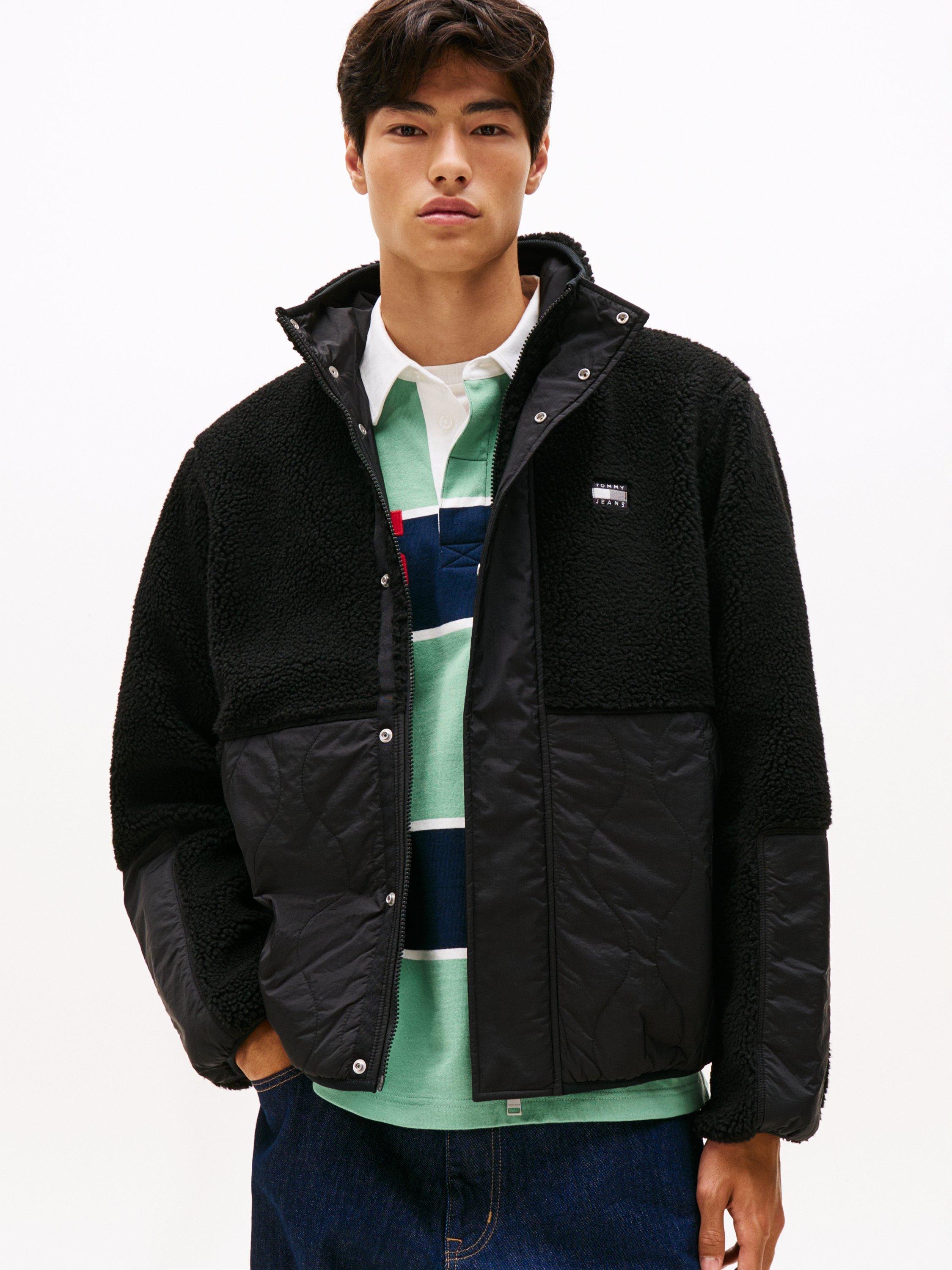 Product image 1 of 5, which shows Tommy Hilfiger Tommy Jeans Essential Quilted Jacket, Black, XS