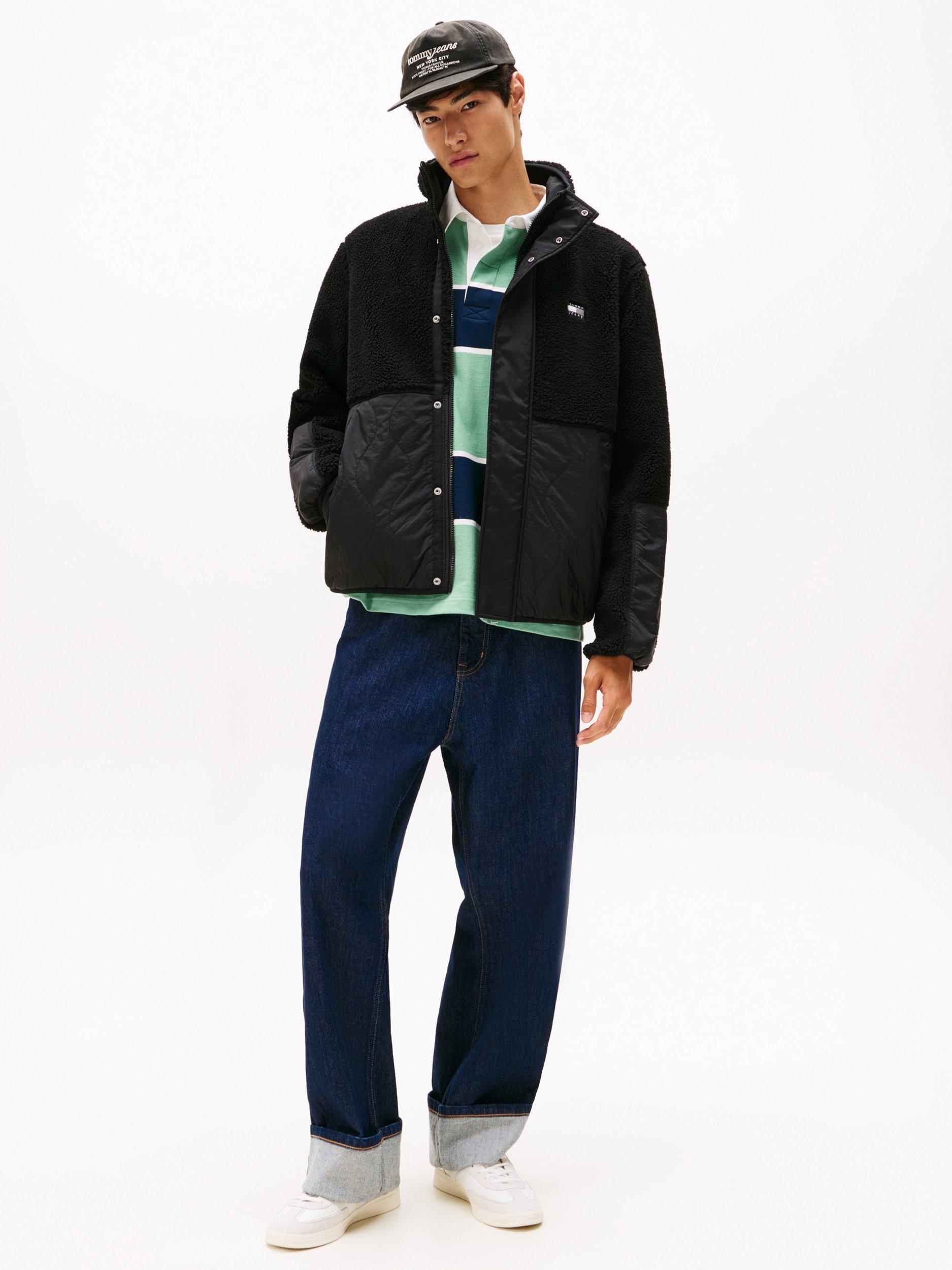 Product image 2 of 5, which shows Tommy Hilfiger Tommy Jeans Essential Quilted Jacket, Black, XS