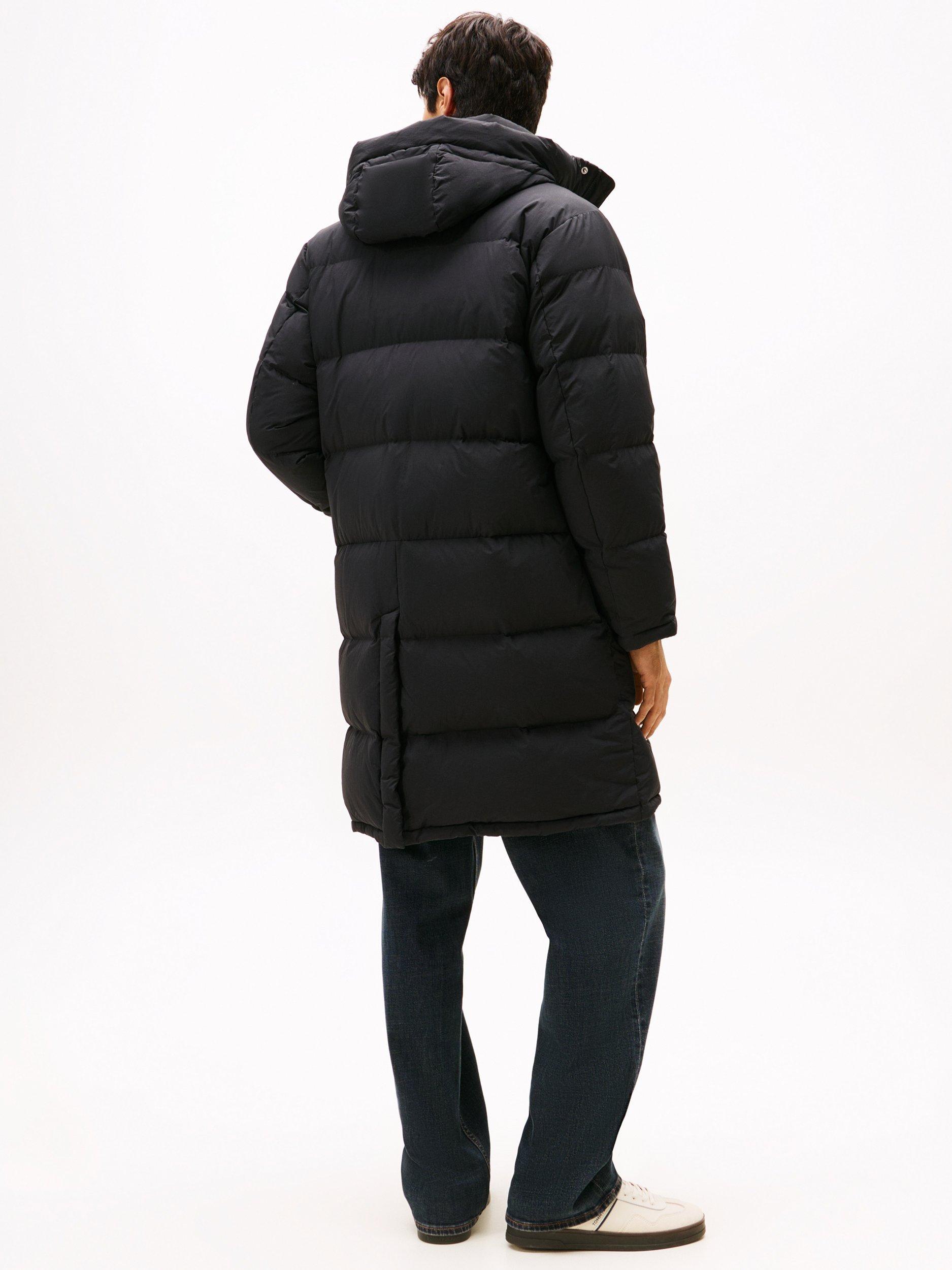 Product image 3 of 5, which shows Tommy Hilfiger Tommy Jeans Hooded Puffer Jacket, Black, L