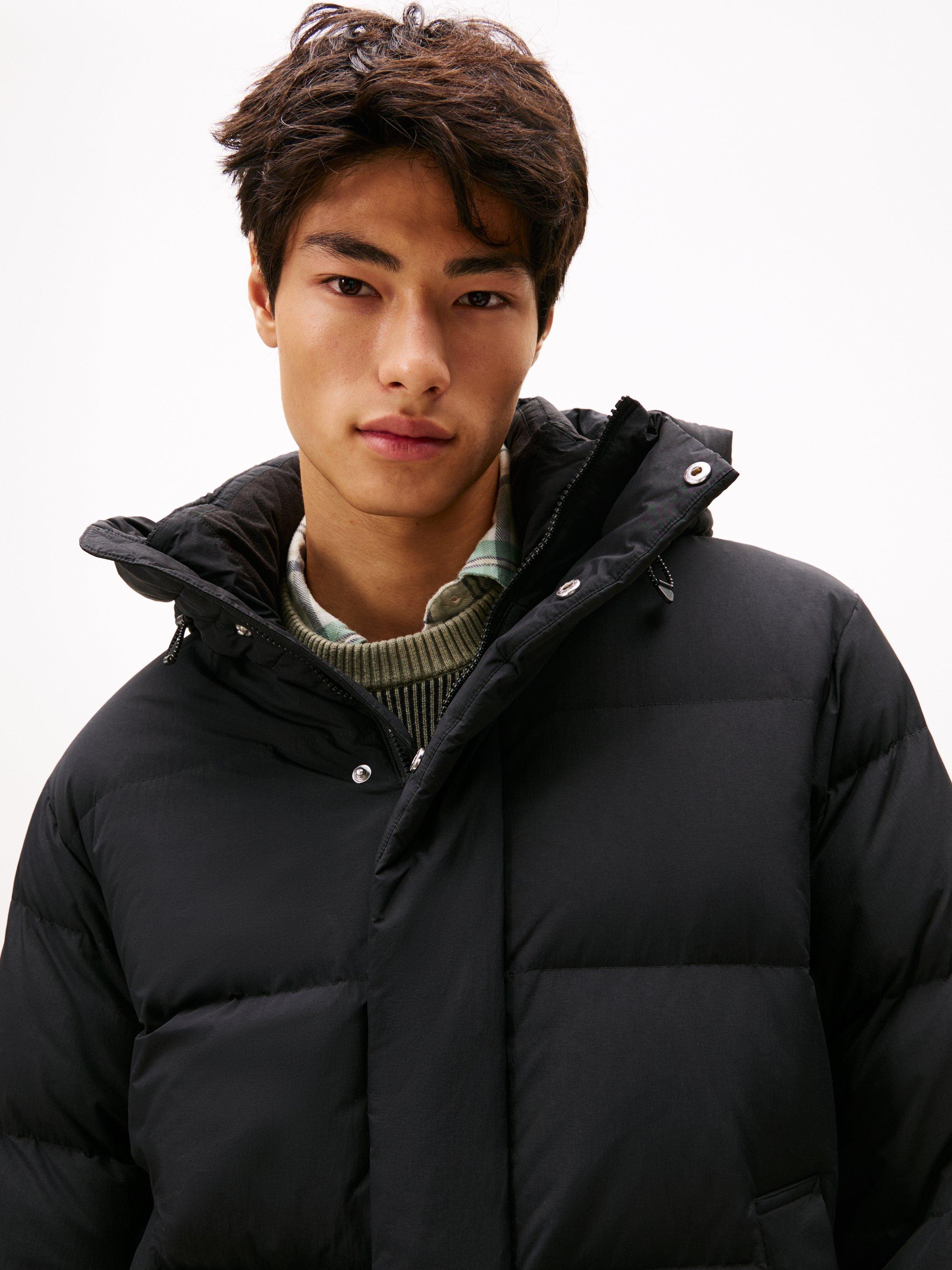 Product image 4 of 5, which shows Tommy Hilfiger Tommy Jeans Hooded Puffer Jacket, Black, L