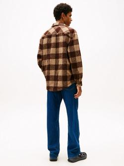 Tommy Hilfiger Tommy Jeans Check Oversized Overshirt - view 2, Rich Brown/Multi