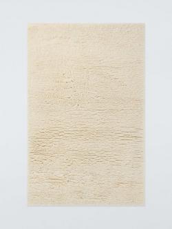 John Lewis Shaggy Pure Wool Rug, Natural, Natural