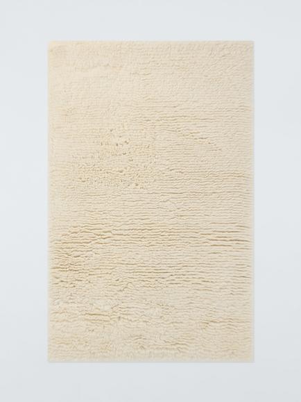 John Lewis Shaggy Pure Wool Rug, Natural, Natural