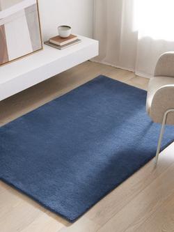 John Lewis Wellington Pure Wool Rug - view 2, Bluestone