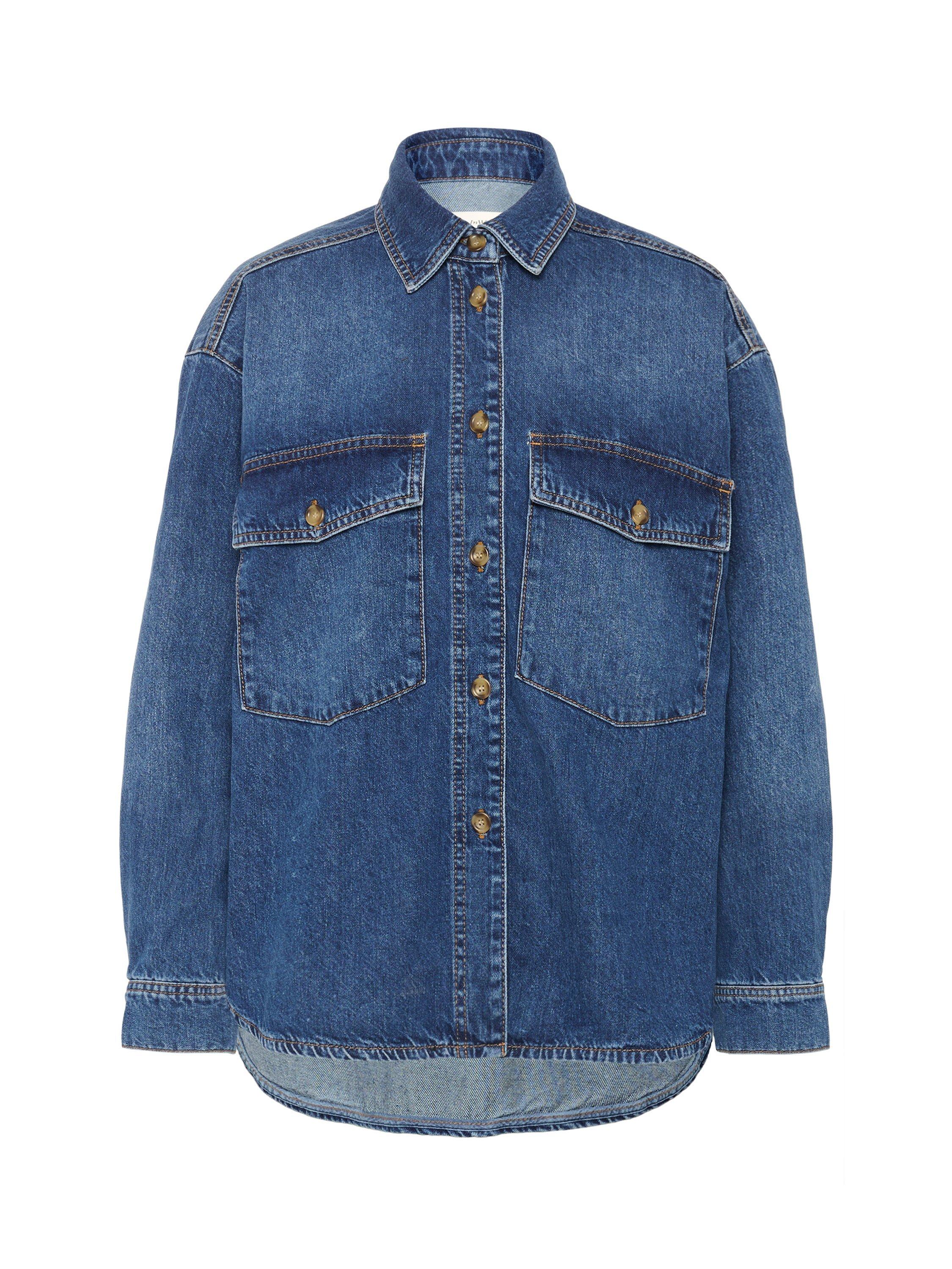 Product image 4 of 5, which shows InWear Naava Denim Shirt, Medium Vintage, 8