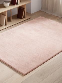 John Lewis Wellington Pure Wool Rug - view 2, Pink
