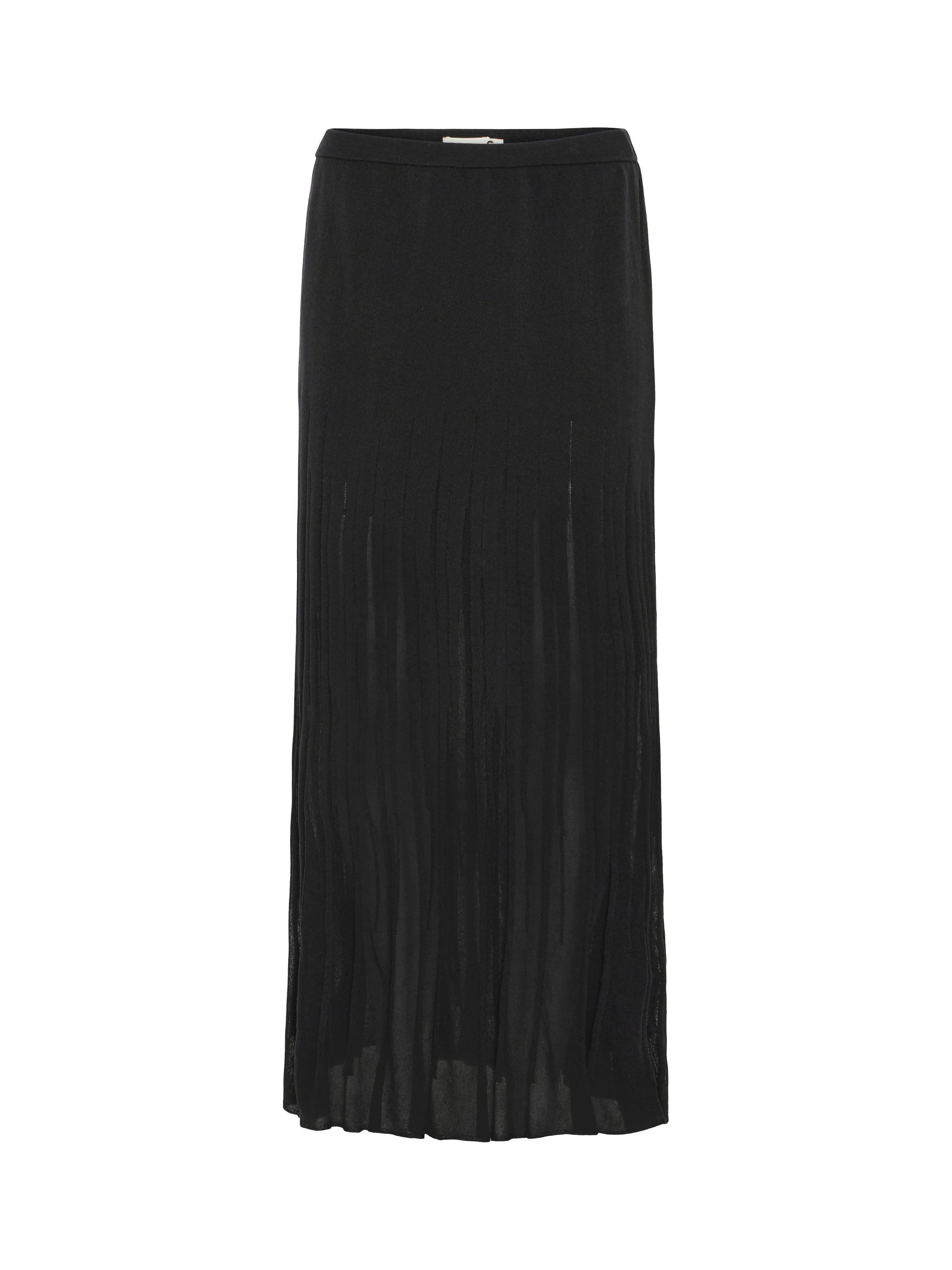 Product image 5 of 7, which shows ICHI Boston Pleated Maxi Skirt, Black, XS