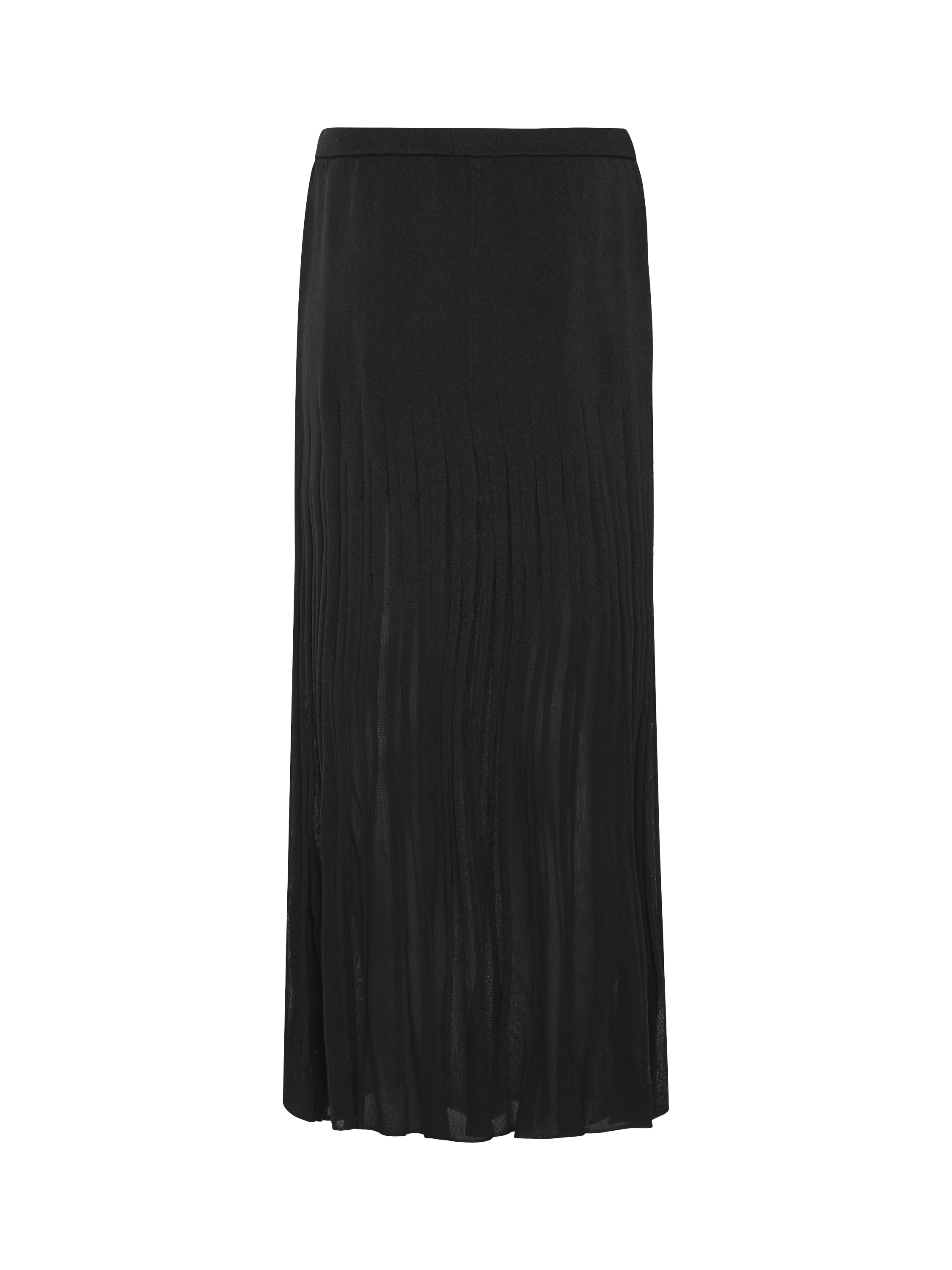 Product image 6 of 7, which shows ICHI Boston Pleated Maxi Skirt, Black, XS