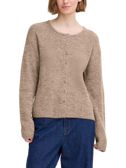 ICHI Ihkamara Wool Blend Cardigan, Fungi, Fungi
