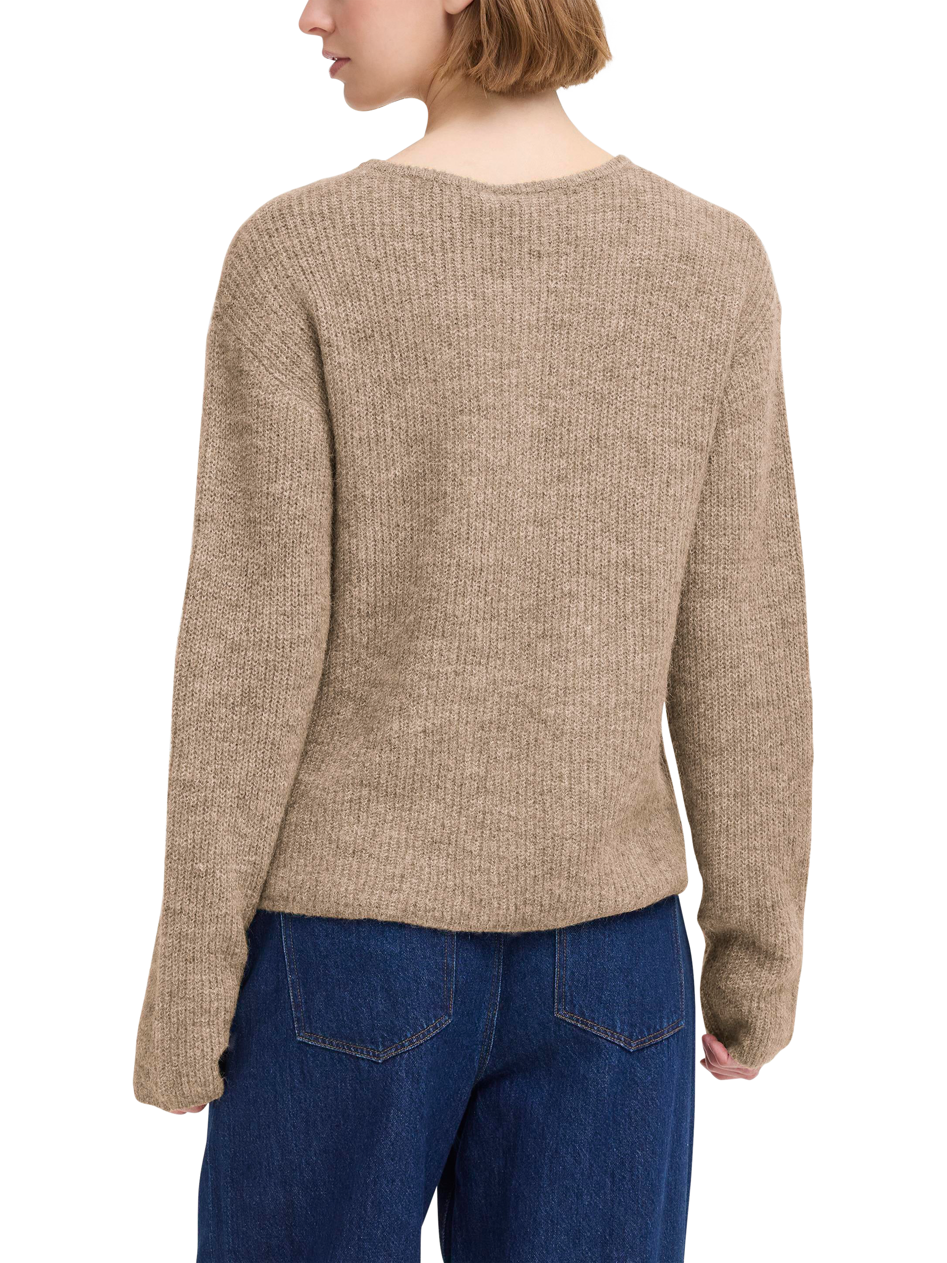 Product image 2 of 7, which shows ICHI Ihkamara Wool Blend Cardigan, Fungi, XS