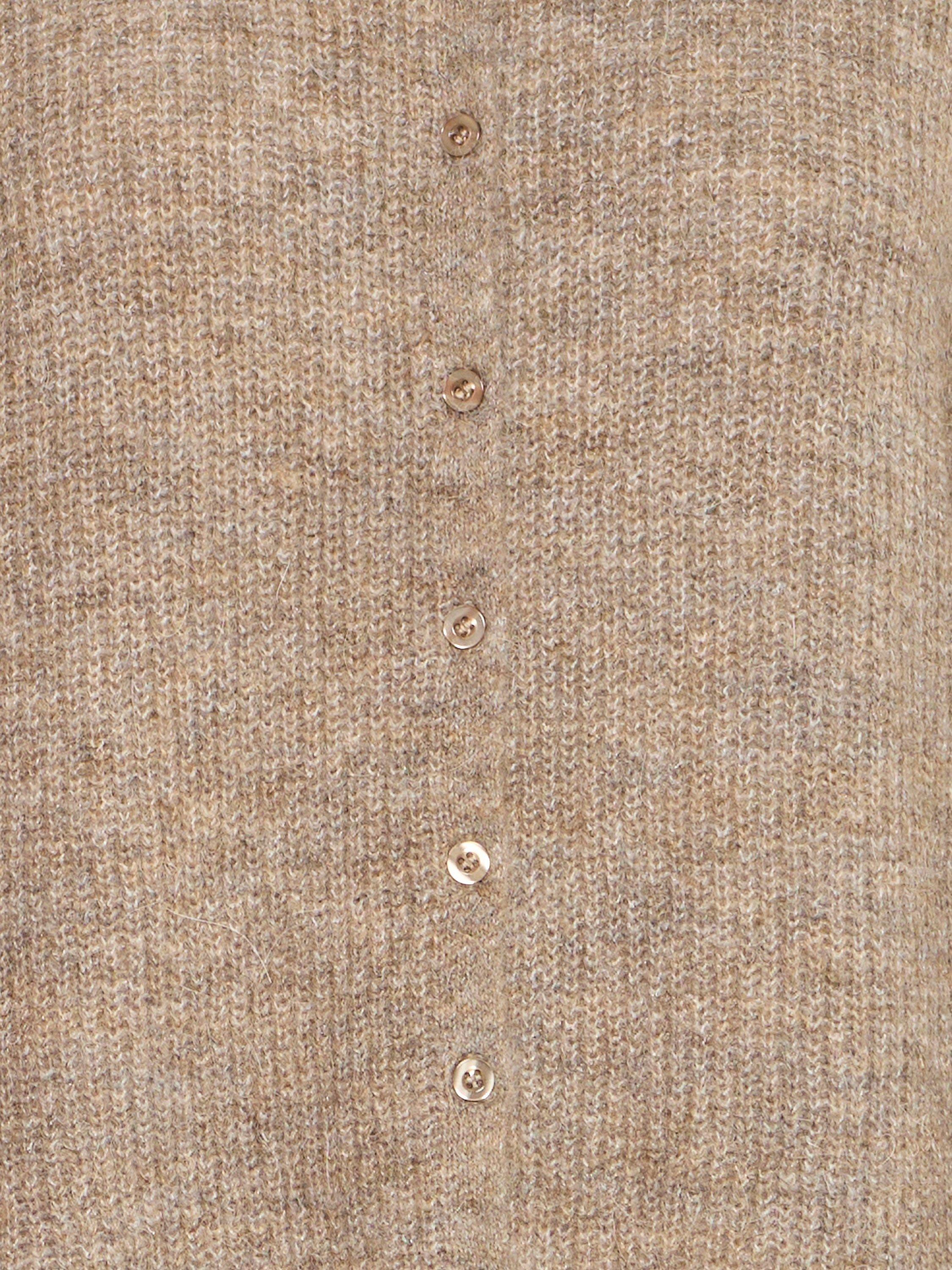 Product image 7 of 7, which shows ICHI Ihkamara Wool Blend Cardigan, Fungi, XS