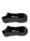 REFLO Lugano Crew Socks, Black/Grey