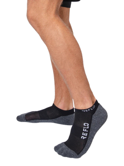 REFLO Lugano Crew Socks, Black/Grey - view 2, Black/Grey