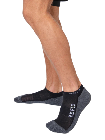 REFLO Lugano Crew Socks, Black/Grey - view 2, Black/Grey