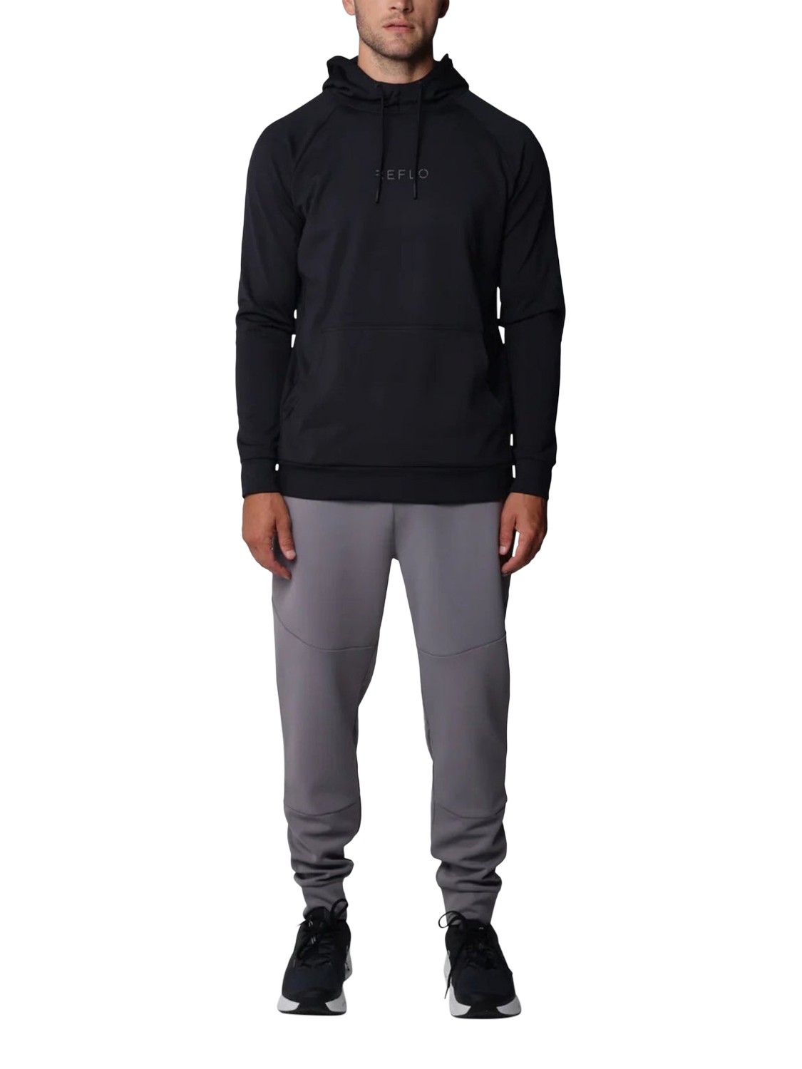 Product image 1 of 6, which shows REFLO Men's Aldan Cuffed Joggers, Warm Grey, XXXL