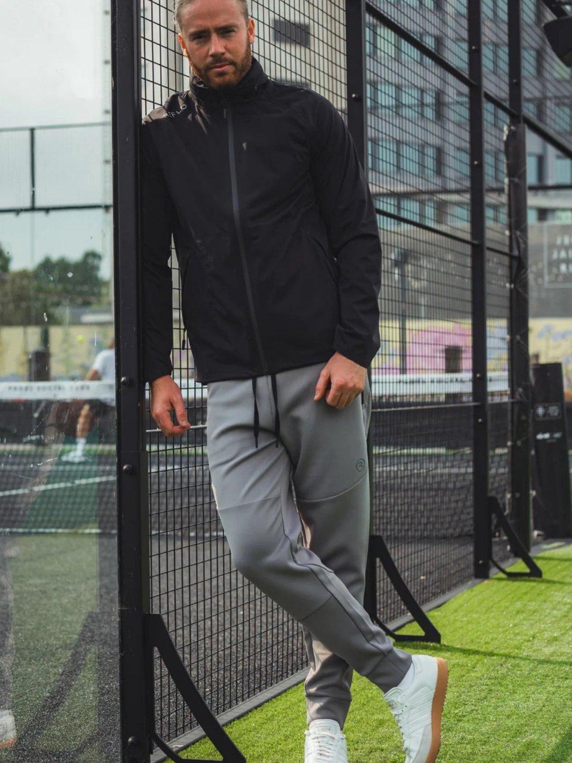 Product image 6 of 6, which shows REFLO Men's Aldan Cuffed Joggers, Warm Grey, XXXL