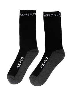 REFLO Lanao Crew Socks, Black/Grey