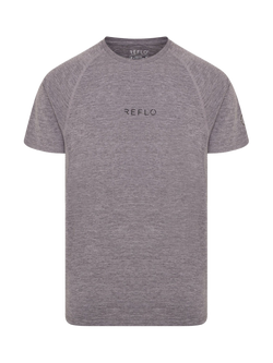 REFLO Zeya Short Sleeve Performance T-Shirt - view 2, Caviar Marl