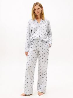 Tommy Hilfiger Cotton Poplin Pyjama Bottoms, Ithaca Crest, Ithaca Crest