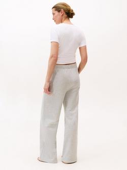 Tommy Hilfiger TH Crest Wide Leg Joggers, Light Grey - view 2, Light Grey