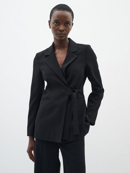 InWear Briez Wrap Blazer, Black, Black