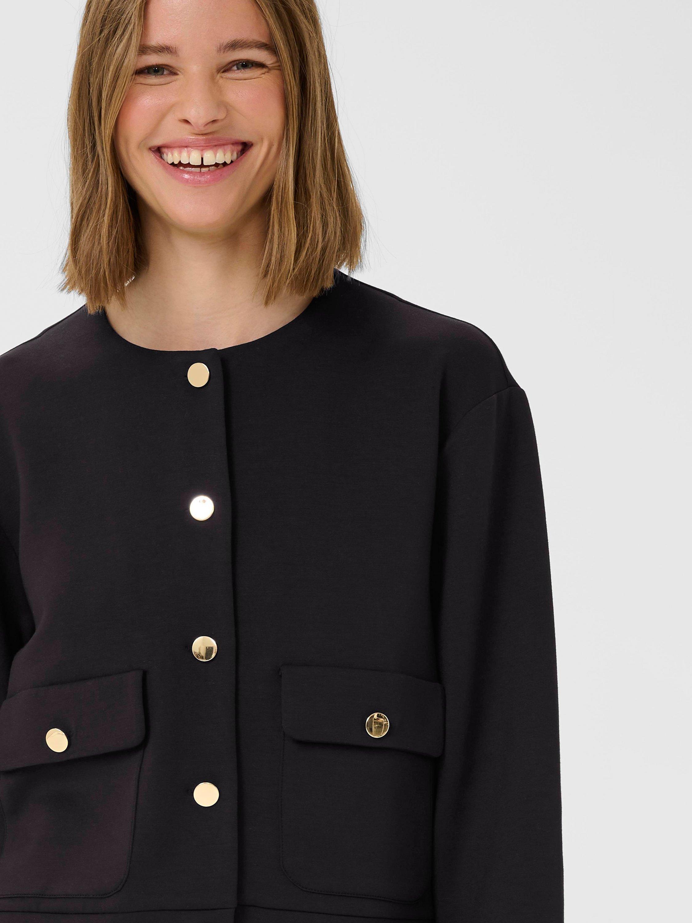 Product image 4 of 6, which shows InWear Gida Vincent Button Detail Jacket, Black, XS
