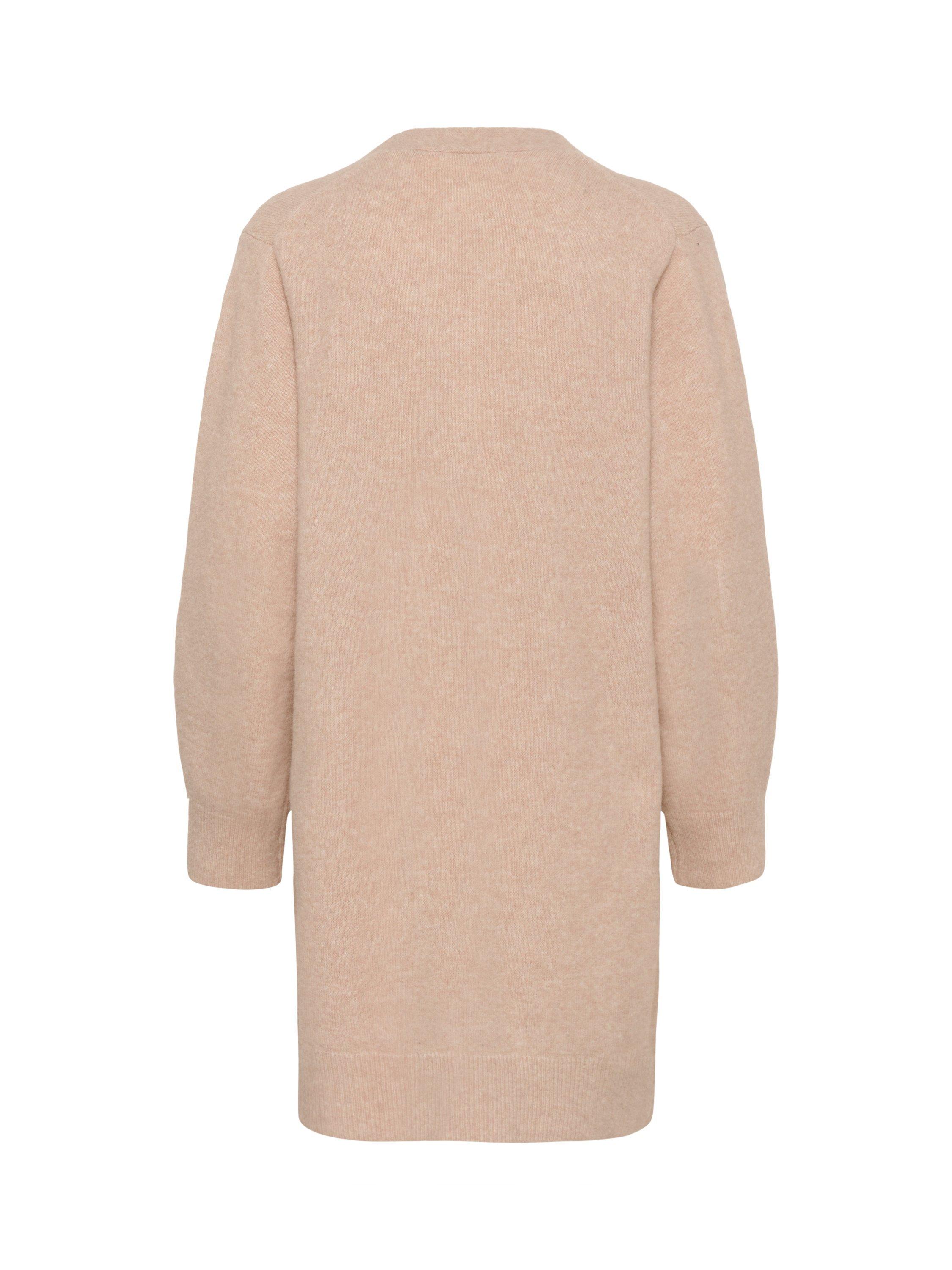 Product image 5 of 5, which shows InWear Guni Open Neck Longline Cardigan, Dusty Blush, XS