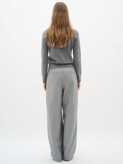 InWear Kellsie Fine Knit Cardigan, Medium Grey Melange - view 2, Medium Grey Melange