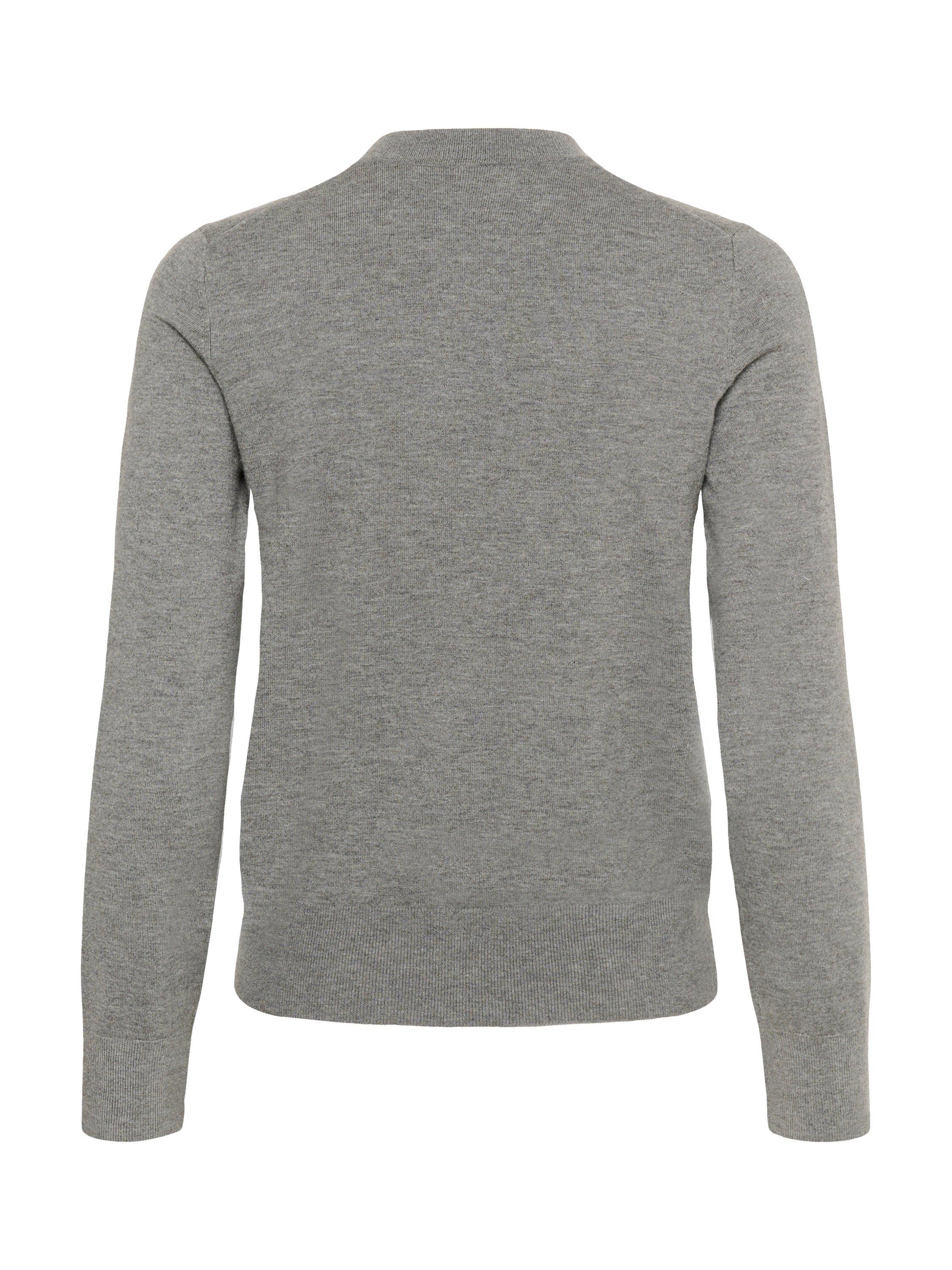 Product image 6 of 6, which shows InWear Kellsie Fine Knit Cardigan, Medium Grey Melange, XS