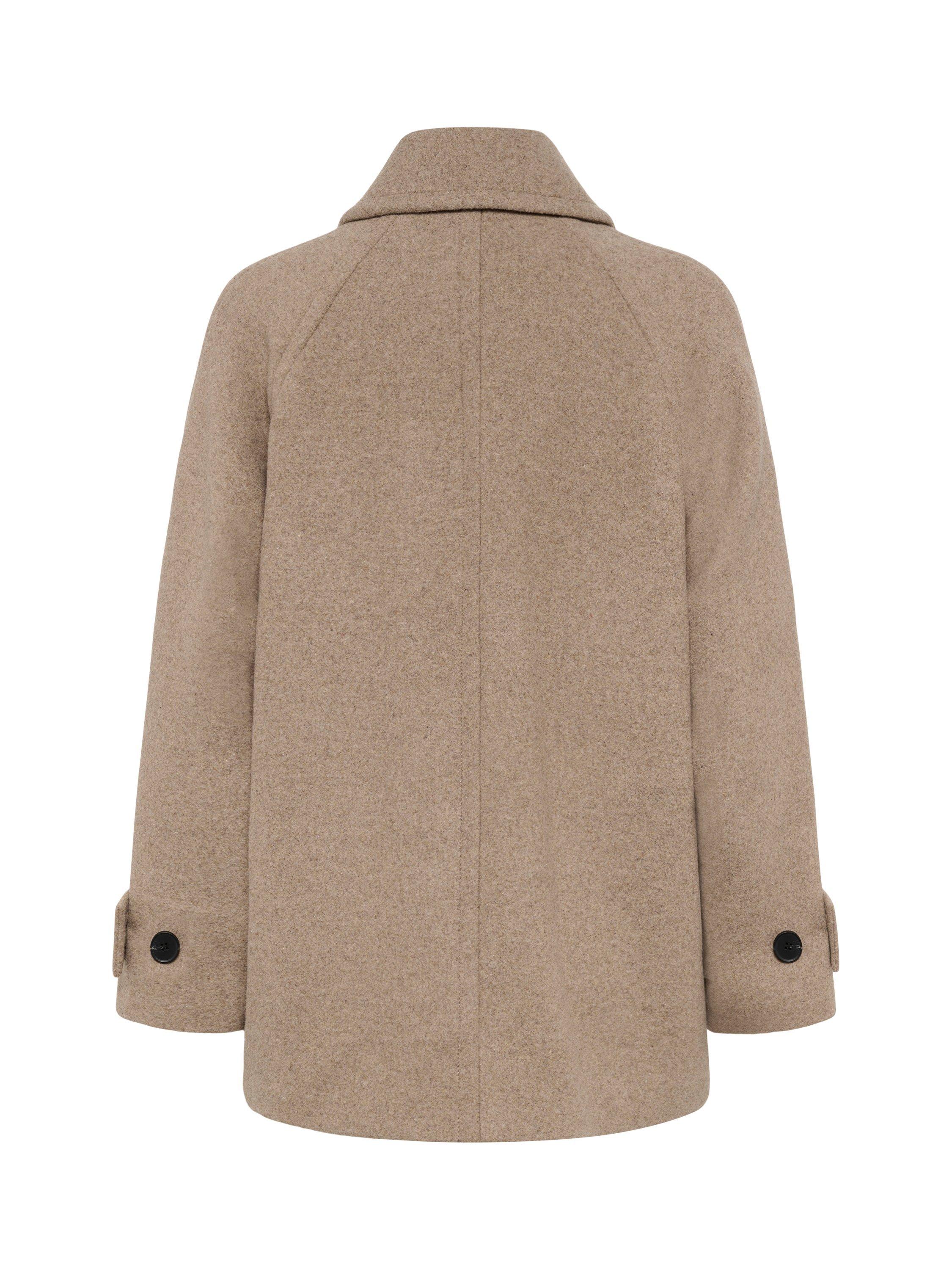 Product image 6 of 6, which shows InWear Thora Minona Wool Blend Coat, Sandy Grey Melange, 8